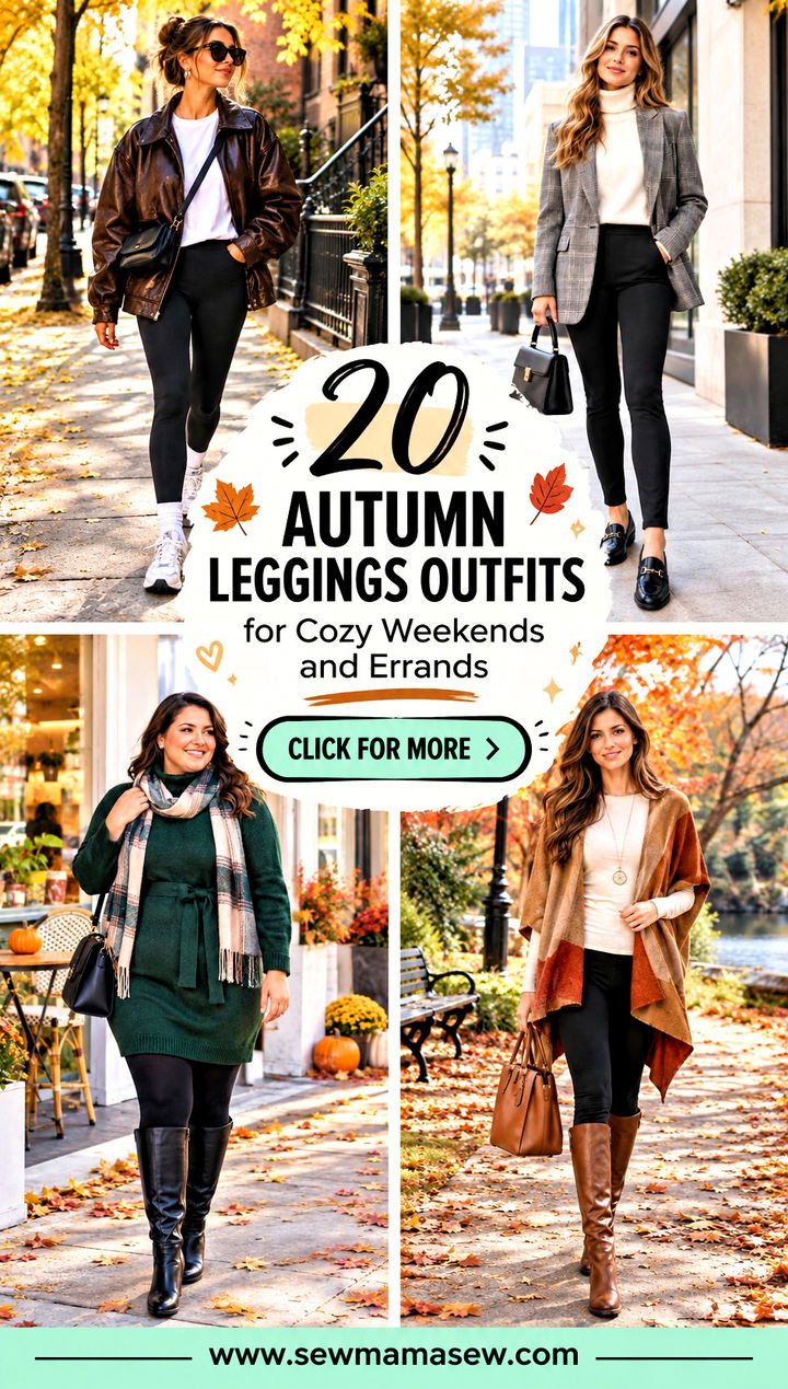 20 Autumn Leggings Outfits for Cozy Weekends and Errands - 20 Autumn Leggings Outfits for Cozy Weekends and Errands