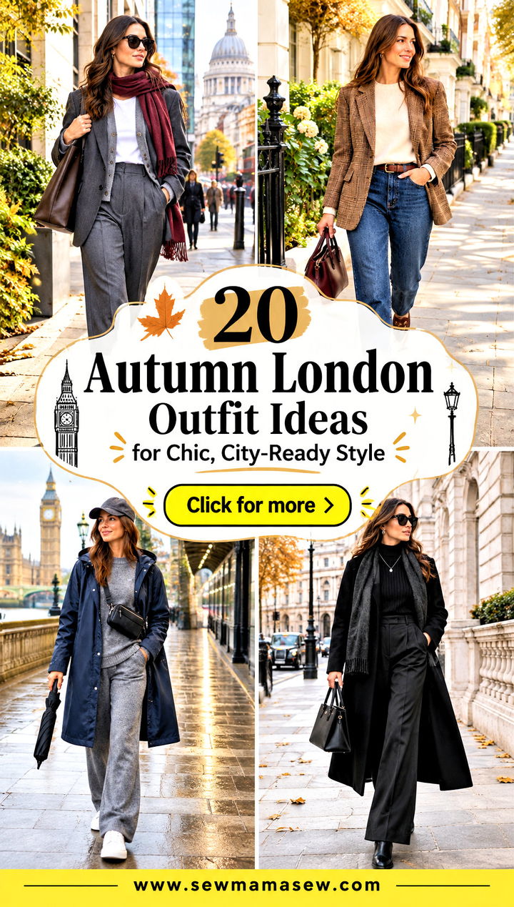 20 Autumn London Outfit Ideas for Chic City-Ready Style - 20 Autumn London Outfit Ideas for Chic, City-Ready Style