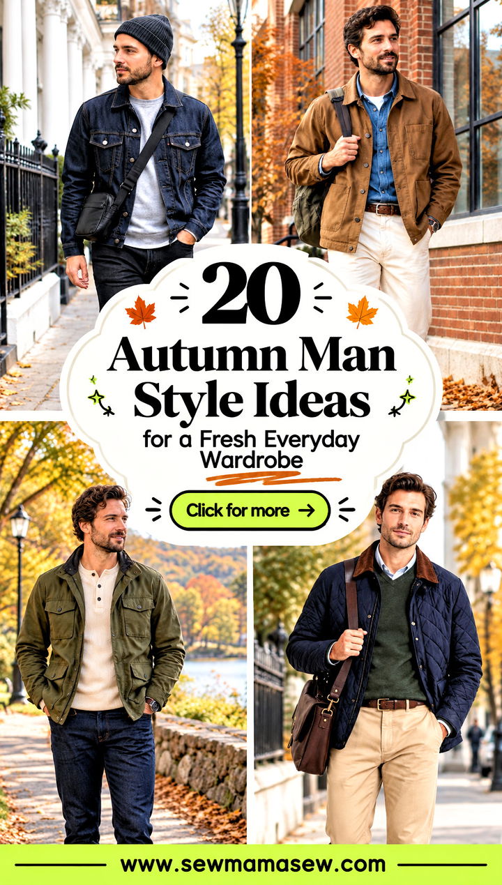 20 Autumn Man Style Ideas for a Fresh Everyday Wardrobe - 20 Autumn Man Style Ideas for a Fresh Everyday Wardrobe