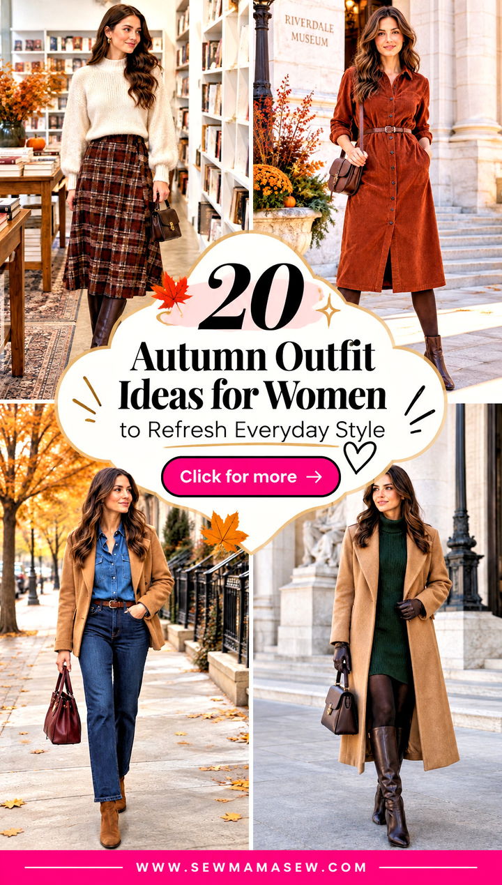 20 Autumn Outfit Ideas for Women to Refresh Everyday Style - 20 Autumn Outfit Ideas for Women to Refresh Everyday Style
