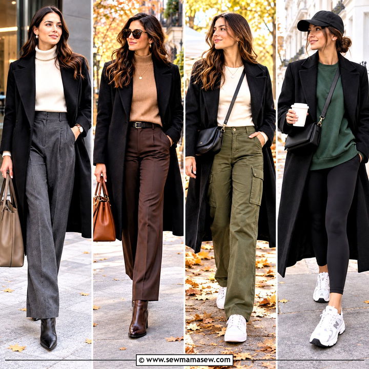 20 Autumn Outfits Black Coat Ideas for Sleek City Style