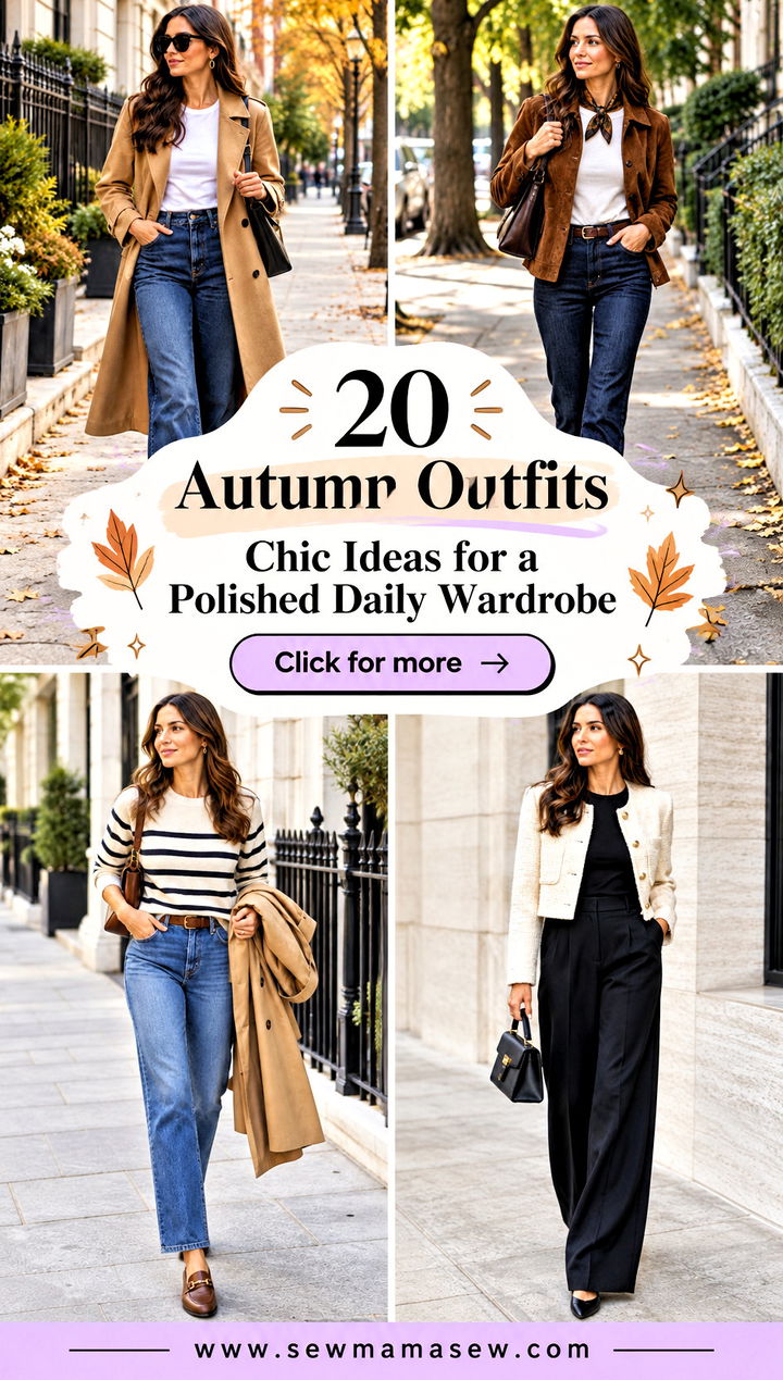 20 Autumn Outfits Chic Ideas for a Polished Daily Wardrobe - 20 Autumn Outfits Chic Ideas for a Polished Daily Wardrobe
