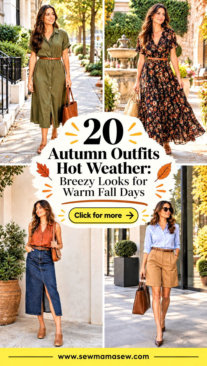 20 Autumn Outfits Hot Weather Breezy Looks for Warm Fall Days - 20 Autumn Outfits Hot Weather: Breezy Looks for Warm Fall Days