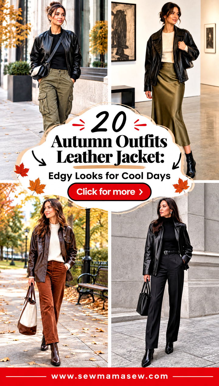 20 Autumn Outfits Leather Jacket Edgy Looks for Cool Days - 20 Autumn Outfits Leather Jacket: Edgy Looks for Cool Days