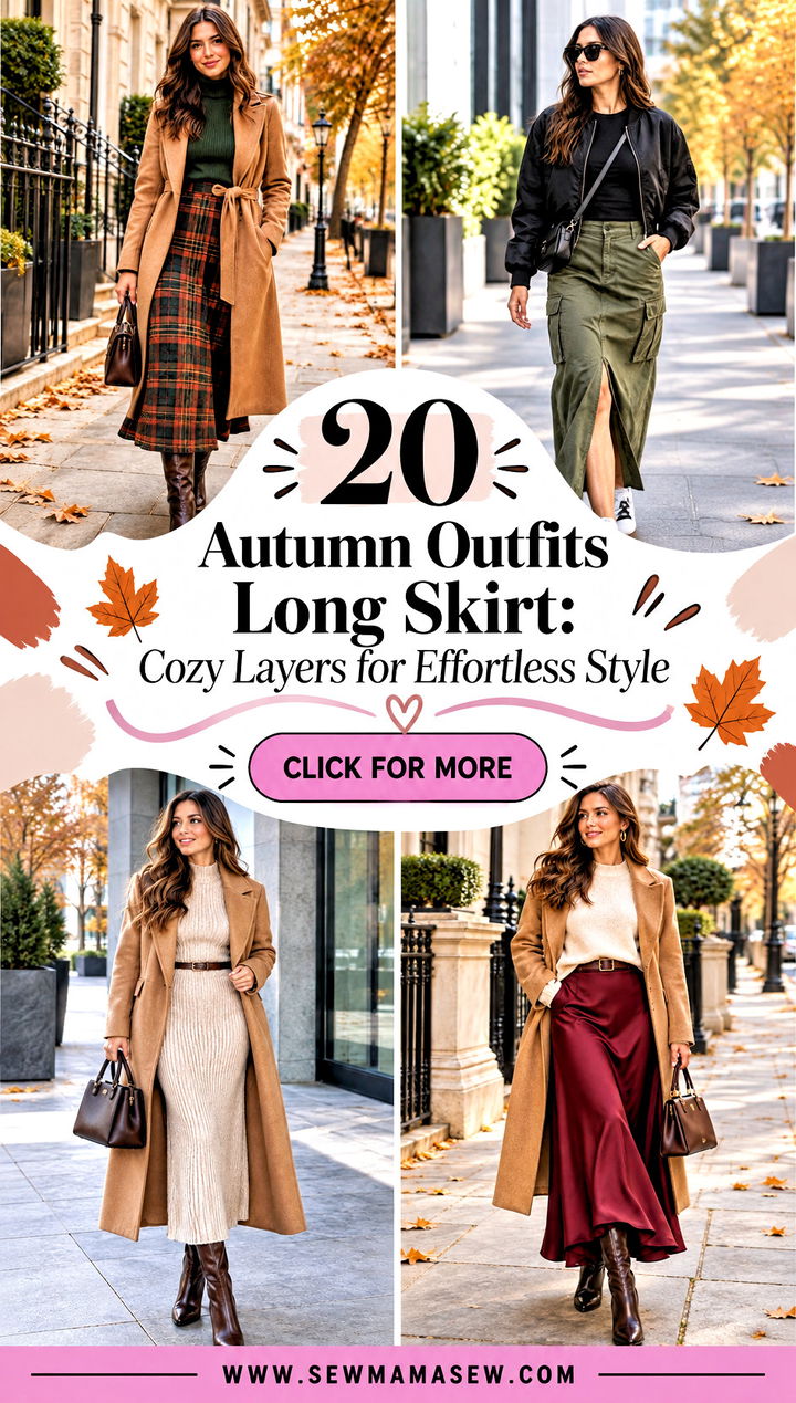 20 Autumn Outfits Long Skirt Cozy Layers for Effortless Style - 20 Autumn Outfits Long Skirt: Cozy Layers for Effortless Style