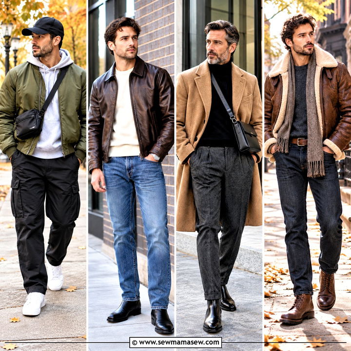 20 Autumn Outfits Men Street Styles: Fresh Looks for City Days