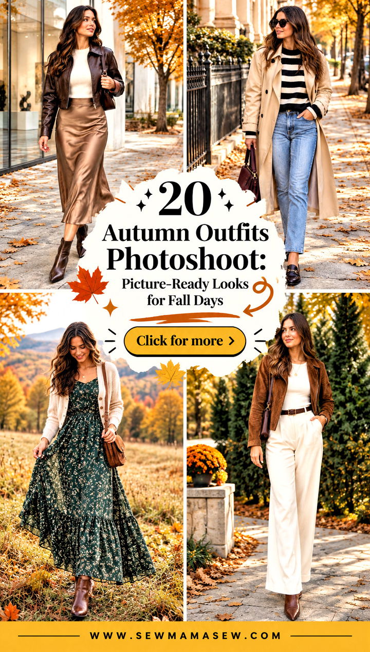20 Autumn Outfits Photoshoot Picture-Ready Looks for Fall Days - 20 Autumn Outfits Photoshoot: Picture-Ready Looks for Fall Days