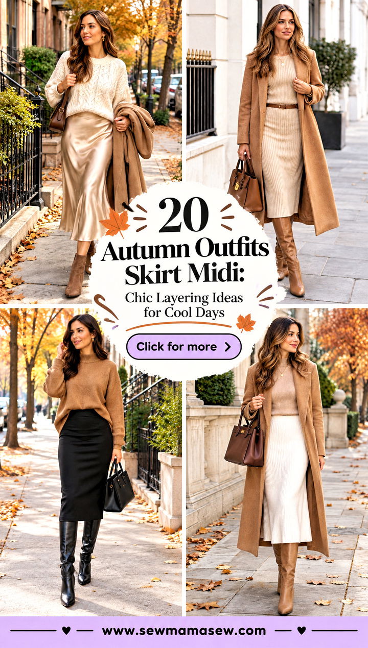 20 Autumn Outfits Skirt Midi Chic Layering Ideas for Cool Days - 20 Autumn Outfits Skirt Midi: Chic Layering Ideas for Cool Days