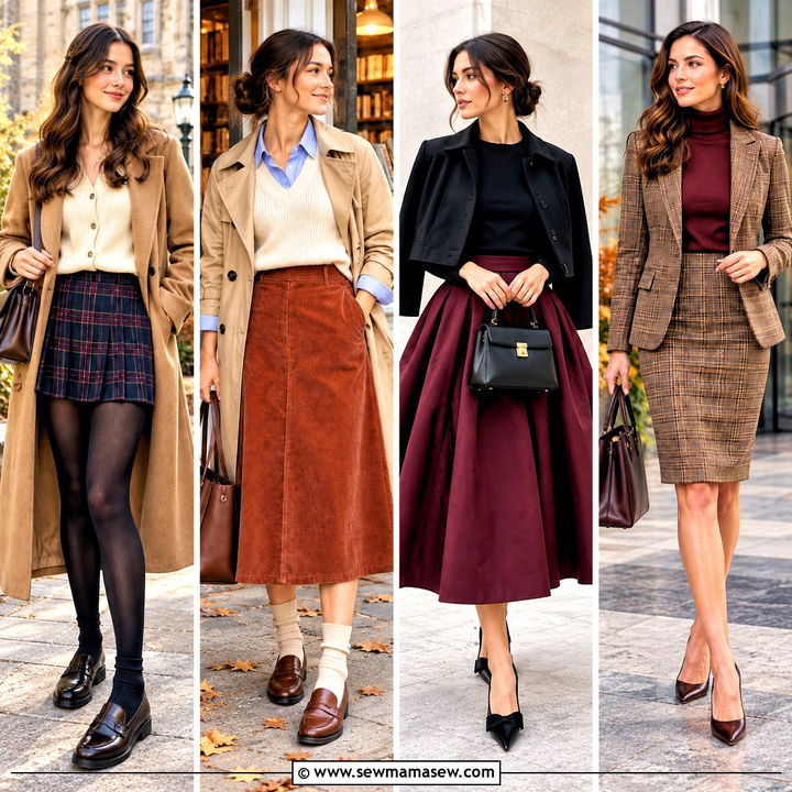 20 Autumn Outfits Skirts: Pretty Layers for Crisp Weekend Days
