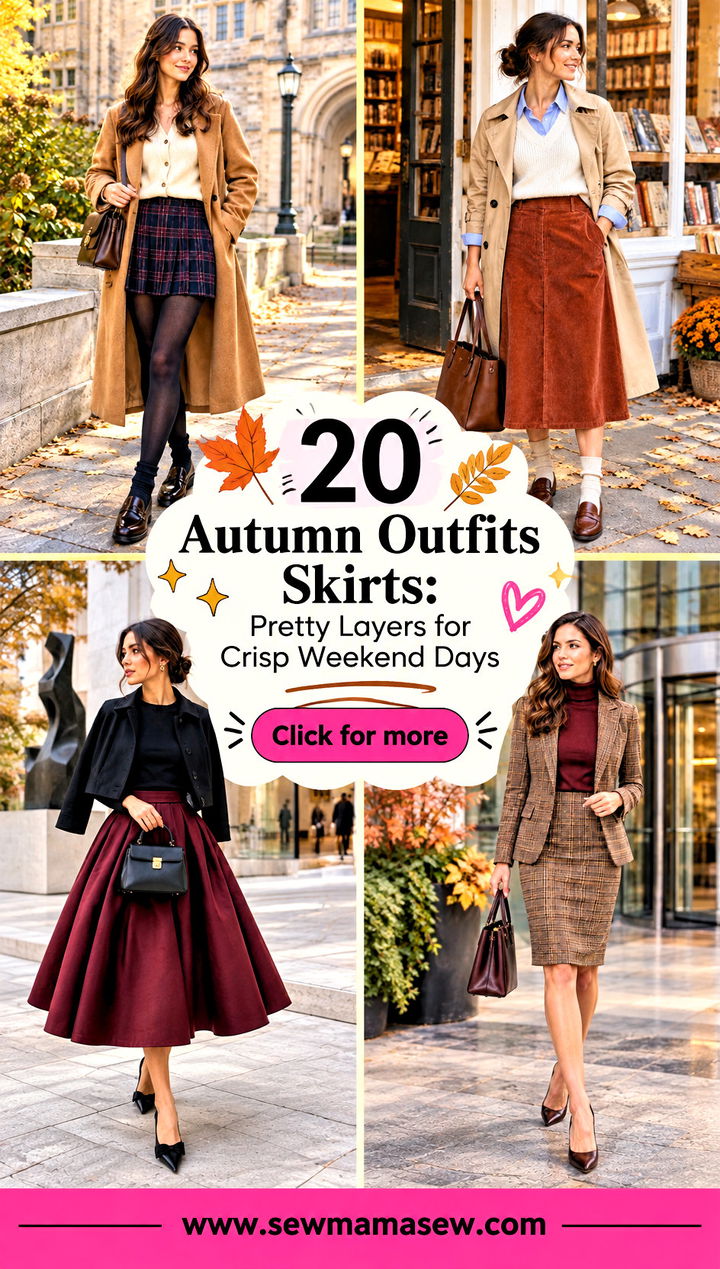 20 Autumn Outfits Skirts Pretty Layers for Crisp Weekend Days - 20 Autumn Outfits Skirts: Pretty Layers for Crisp Weekend Days