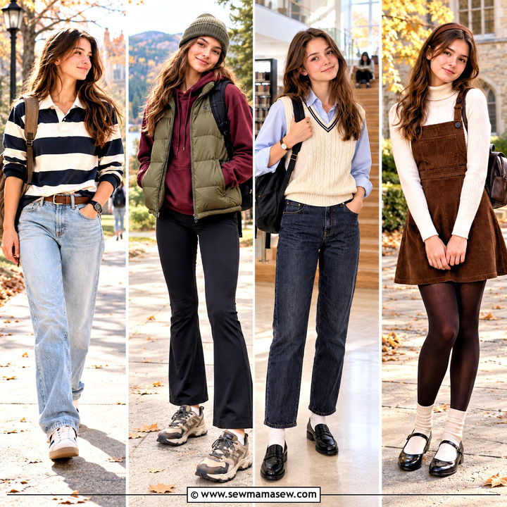 20 Autumn Outfits Teenage for Girls: Cute Looks for School Days