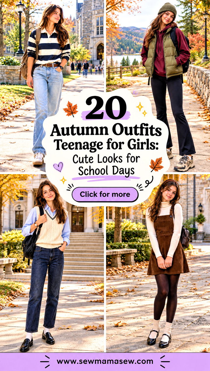 20 Autumn Outfits Teenage for Girls Cute Looks for School Days - 20 Autumn Outfits Teenage for Girls: Cute Looks for School Days