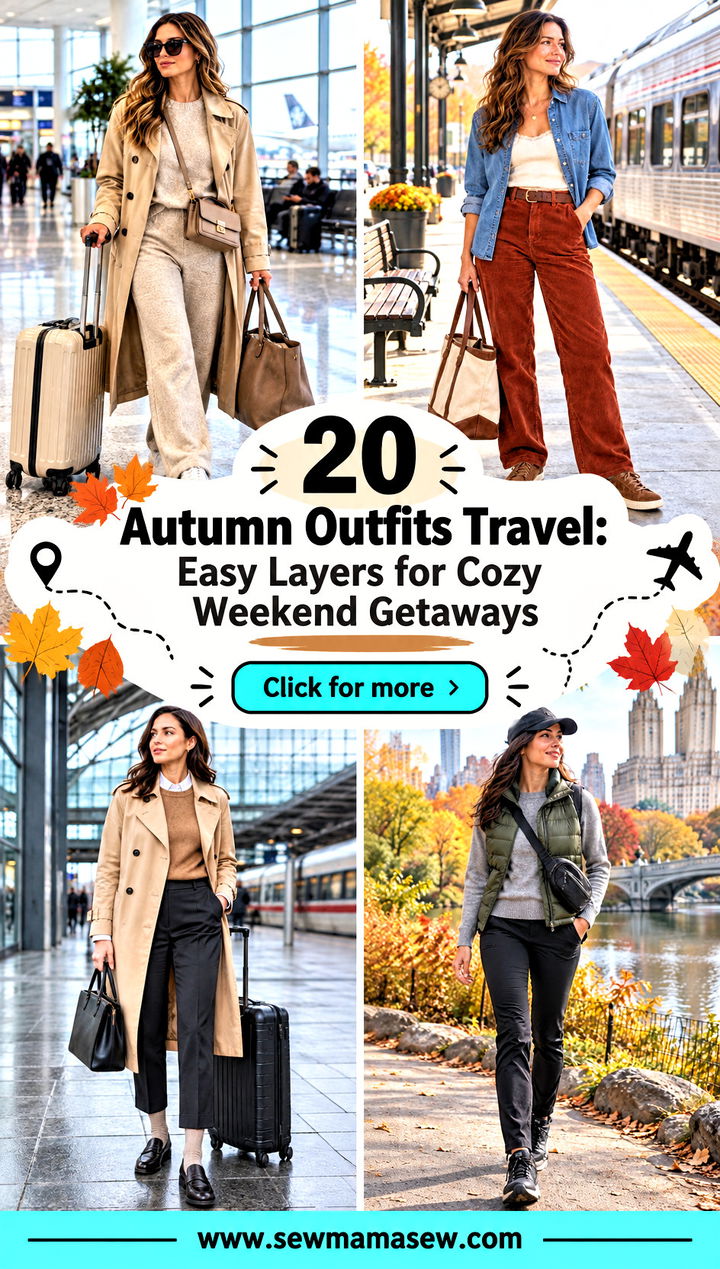 20 Autumn Outfits Travel Easy Layers for Cozy Weekend Getaways - 20 Autumn Outfits Travel: Easy Layers for Cozy Weekend Getaways