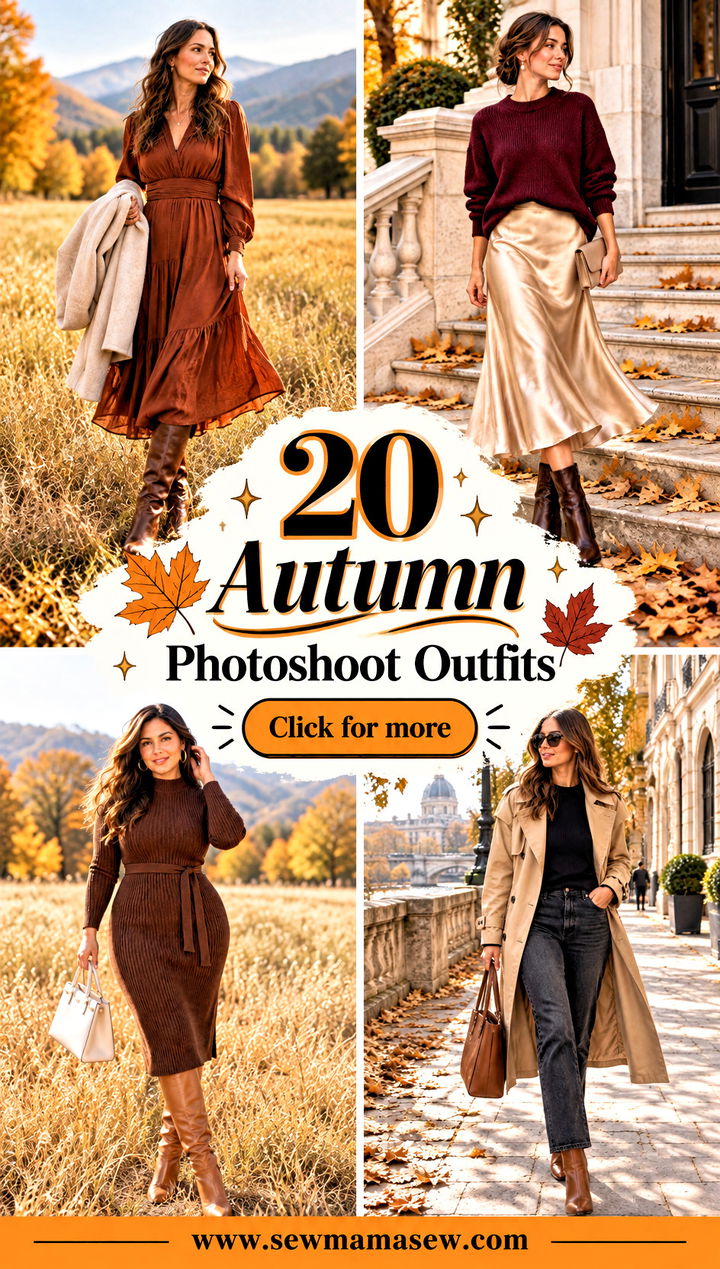 20 Autumn Photoshoot Outfits for Beautiful Outdoor Memories - 20 Autumn Photoshoot Outfits for Beautiful Outdoor Memories