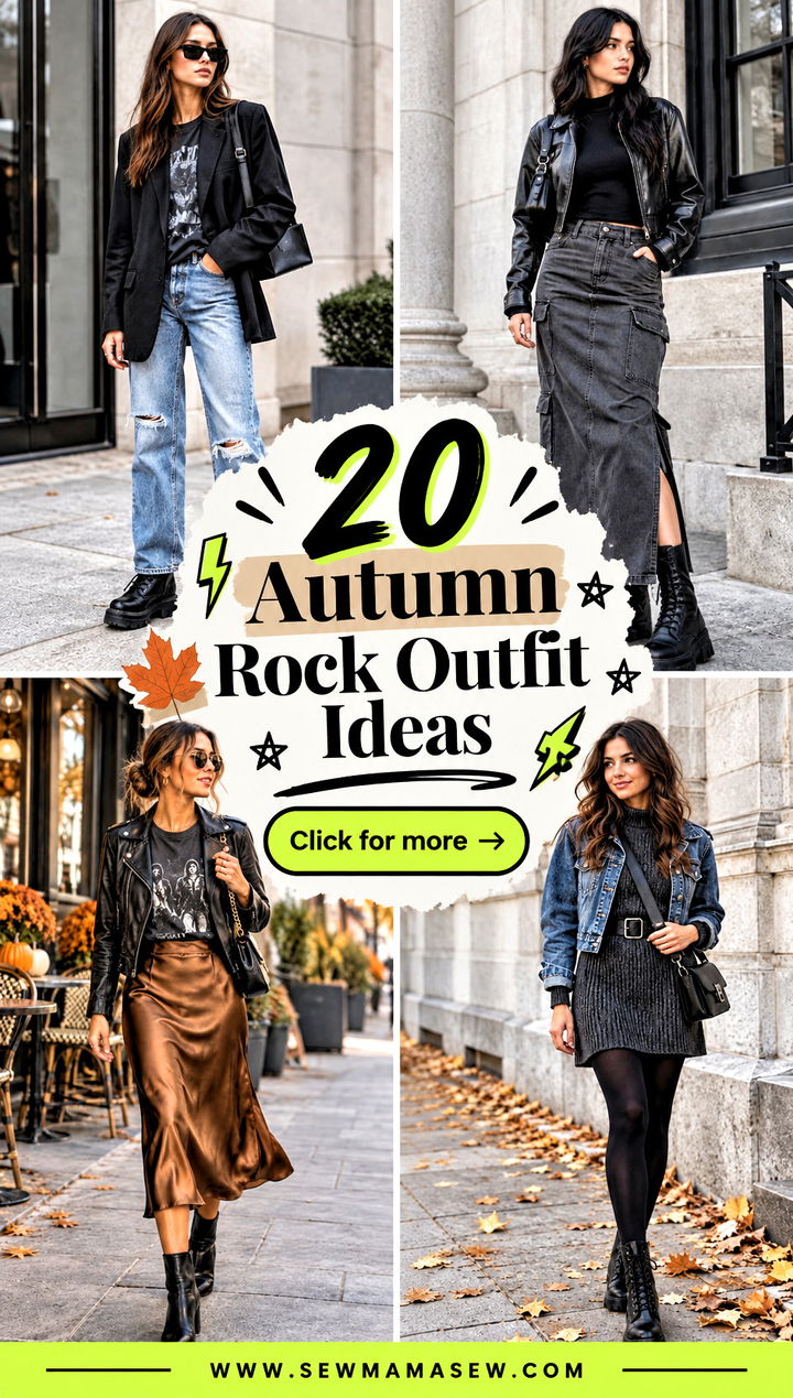 20 Autumn Rock Outfit Ideas for Bold Edgy Everyday Style - 20 Autumn Rock Outfit Ideas for Bold, Edgy Everyday Style
