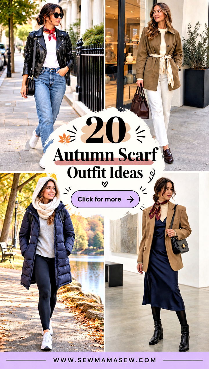 20 Autumn Scarf Outfit Ideas for Cozy Polished Daily Looks - 20 Autumn Scarf Outfit Ideas for Cozy, Polished Daily Looks