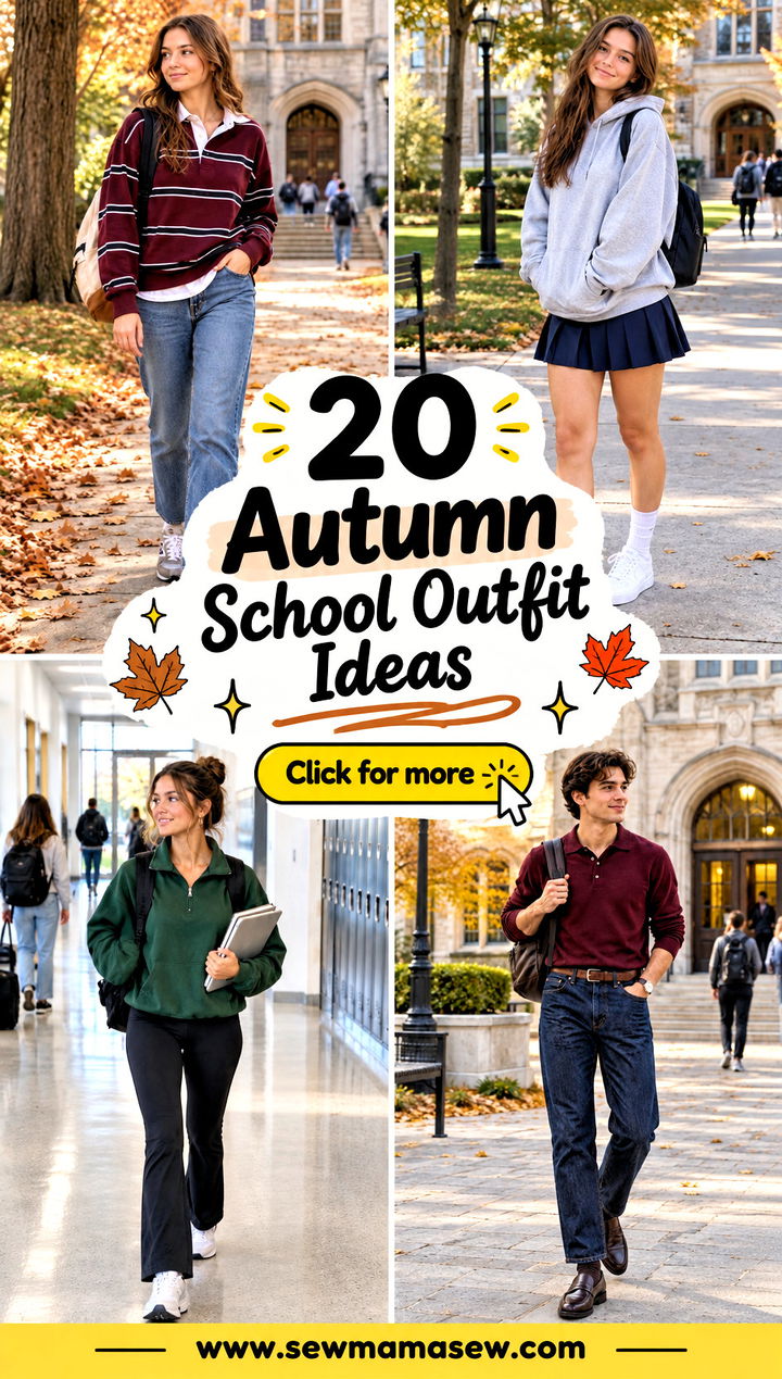 20 Autumn School Outfit Ideas for Cozy Confident Class Days - 20 Autumn School Outfit Ideas for Cozy, Confident Class Days