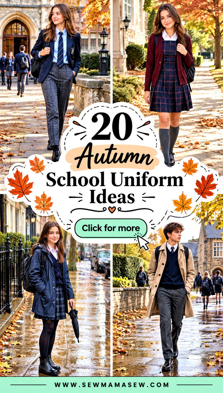 20 Autumn School Uniform Ideas for Cozy Smart Class Days - 20 Autumn School Uniform Ideas for Cozy, Smart Class Days