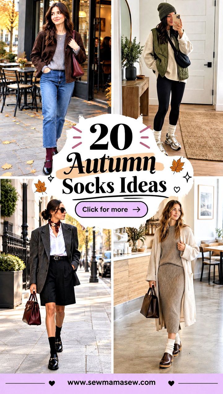 20 Autumn Socks Ideas for Cozy Playful Everyday Styling - 20 Autumn Socks Ideas for Cozy, Playful Everyday Styling