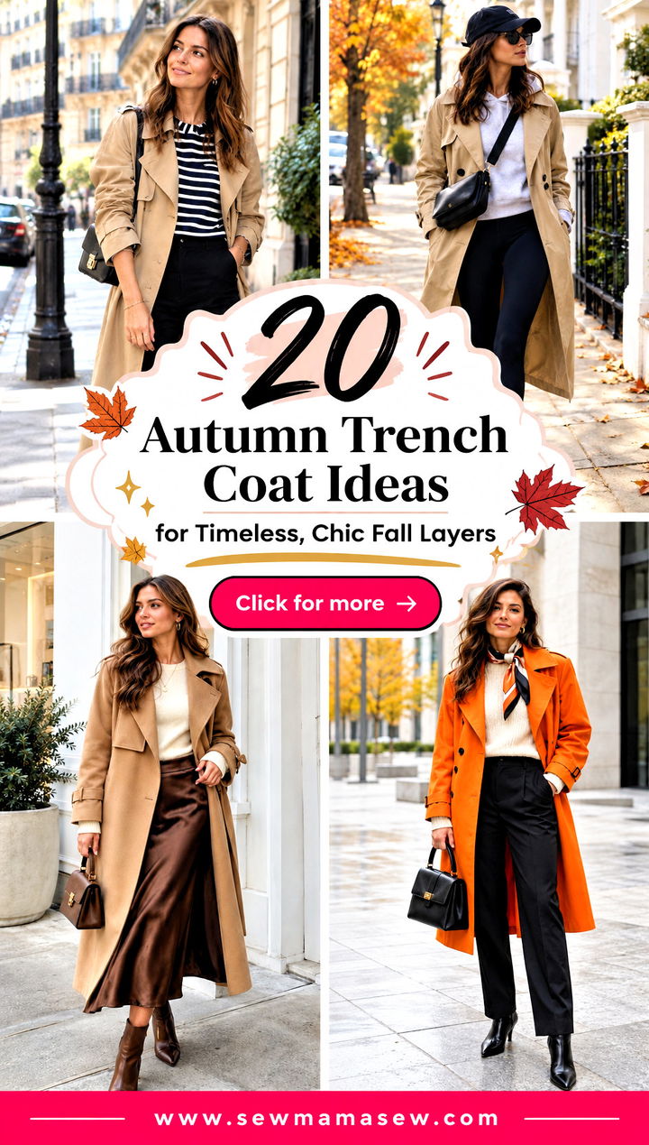 20 Autumn Trench Coat Ideas for Timeless Chic Fall Layers - 20 Autumn Trench Coat Ideas for Timeless, Chic Fall Layers