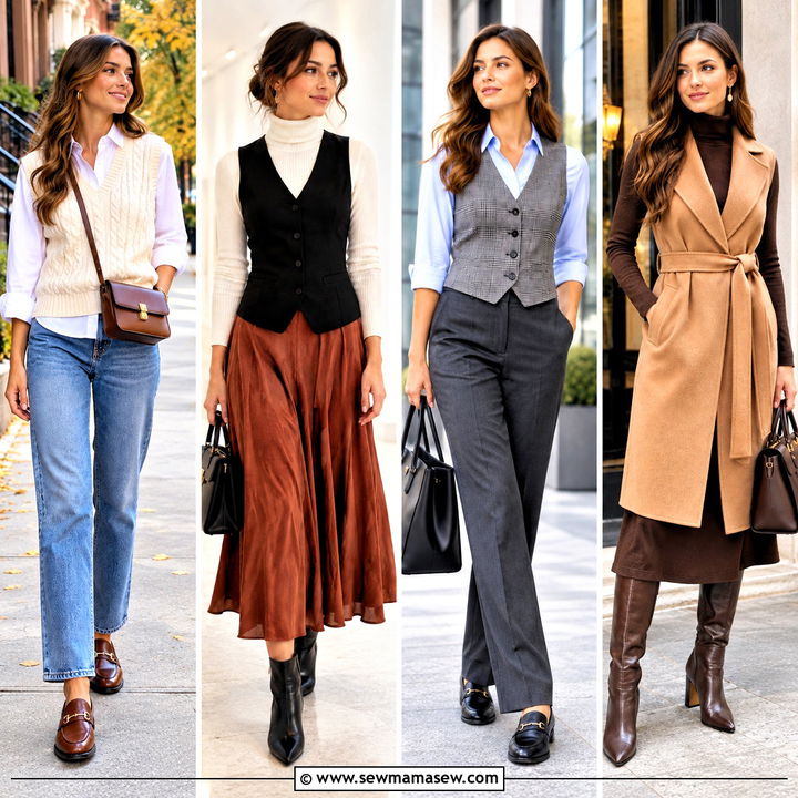 20 Autumn Vest Outfit Ideas for Cozy, Polished Fall Layers
