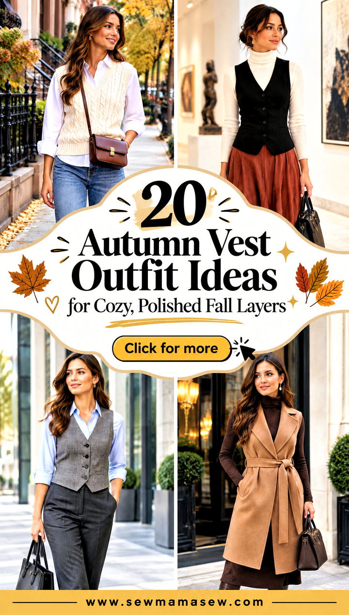 20 Autumn Vest Outfit Ideas for Cozy Polished Fall Layers - 20 Autumn Vest Outfit Ideas for Cozy, Polished Fall Layers