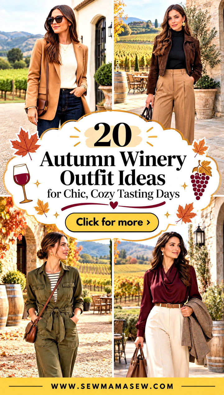 20 Autumn Winery Outfit Ideas for Chic Cozy Tasting Days - 20 Autumn Winery Outfit Ideas for Chic, Cozy Tasting Days