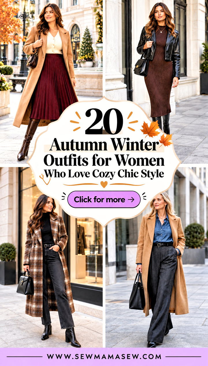 20 Autumn Winter Outfits for Women Who Love Cozy Chic Style - 20 Autumn Winter Outfits for Women Who Love Cozy Chic Style