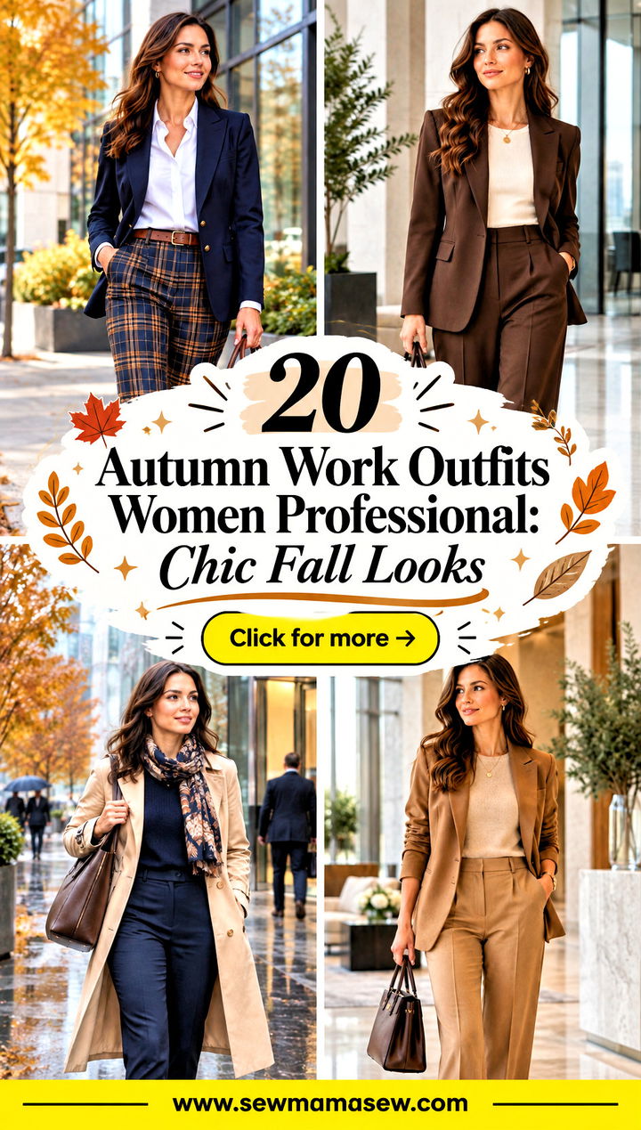 20 Autumn Work Outfits Women Professional Chic Fall Looks - 20 Autumn Work Outfits Women Professional: Chic Fall Looks