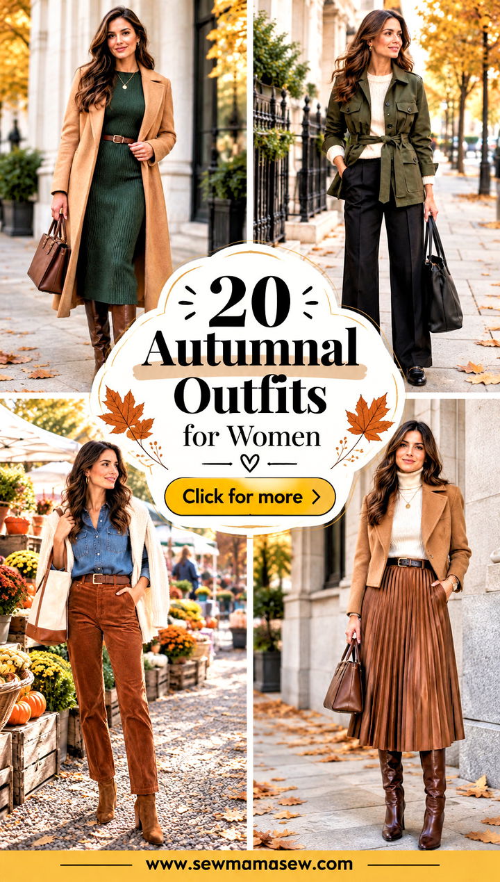 20 Autumnal Outfits for Women to Make Cozy Days Feel Chic - 20 Autumnal Outfits for Women to Make Cozy Days Feel Chic