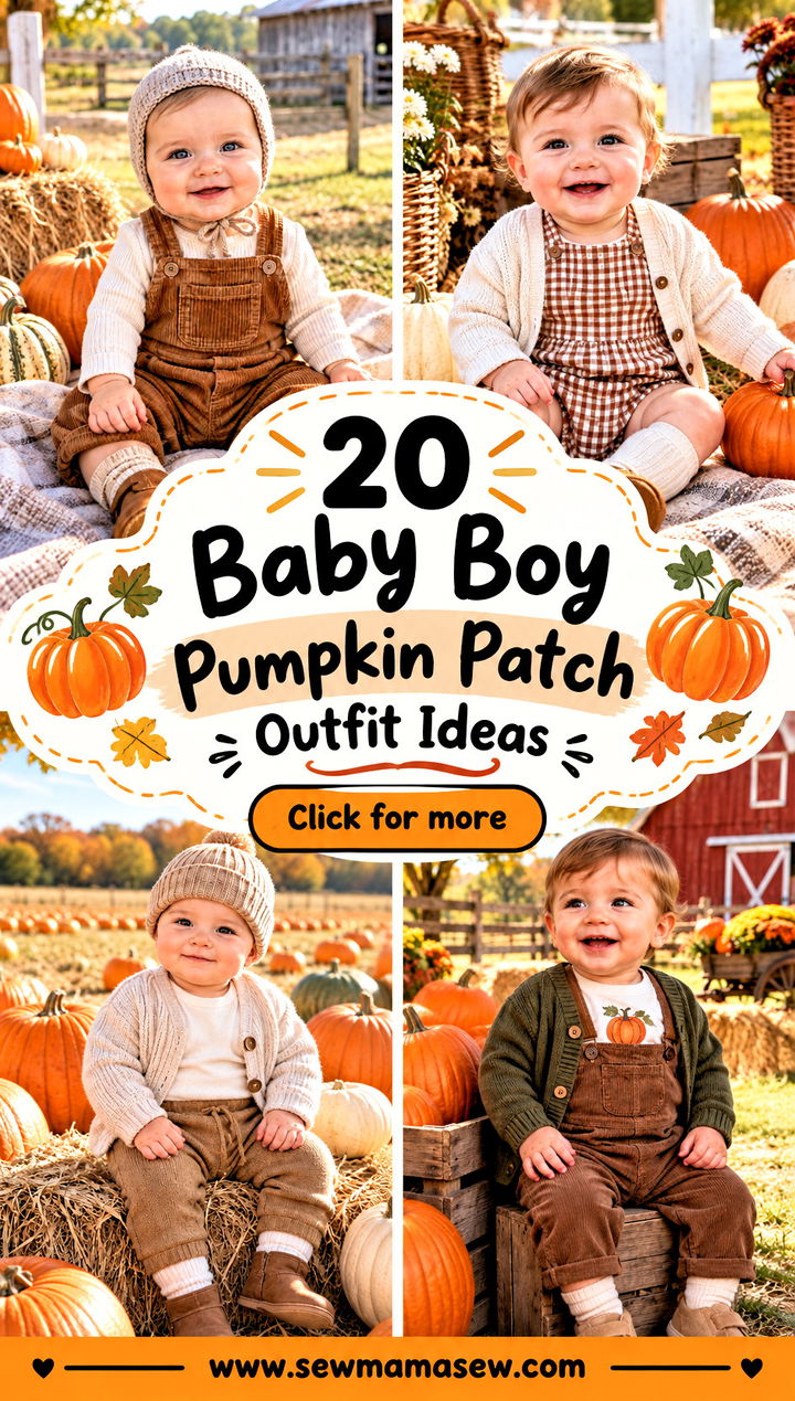 20 Baby Boy Pumpkin Patch Outfit Ideas for Adorable Fall Photos - 20 Baby Boy Pumpkin Patch Outfit Ideas for Adorable Fall Photos