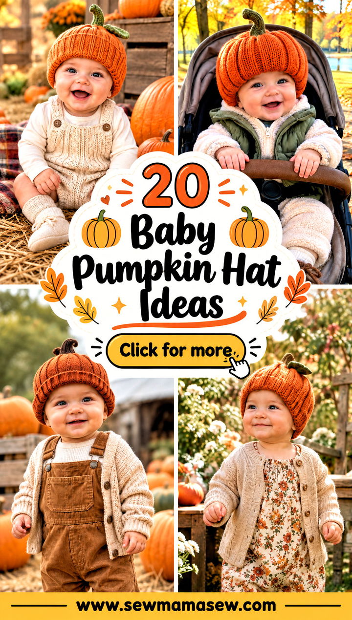 20 Baby Pumpkin Hat Ideas for Sweet Fall Photos Youll Love - 20 Baby Pumpkin Hat Ideas for Sweet Fall Photos You'll Love