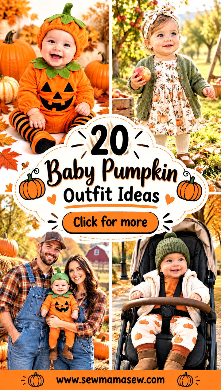 20 Baby Pumpkin Outfit Ideas for Adorable First Fall Photos - 20 Baby Pumpkin Outfit Ideas for Adorable First Fall Photos