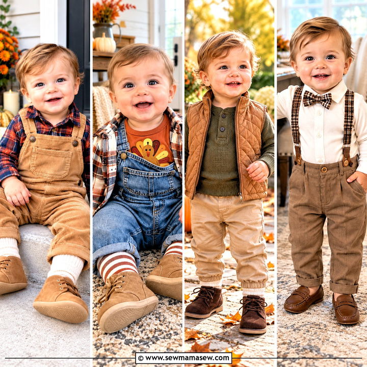20 Baby Thanksgiving Outfit Ideas for Boys for Sweet Fall Photos