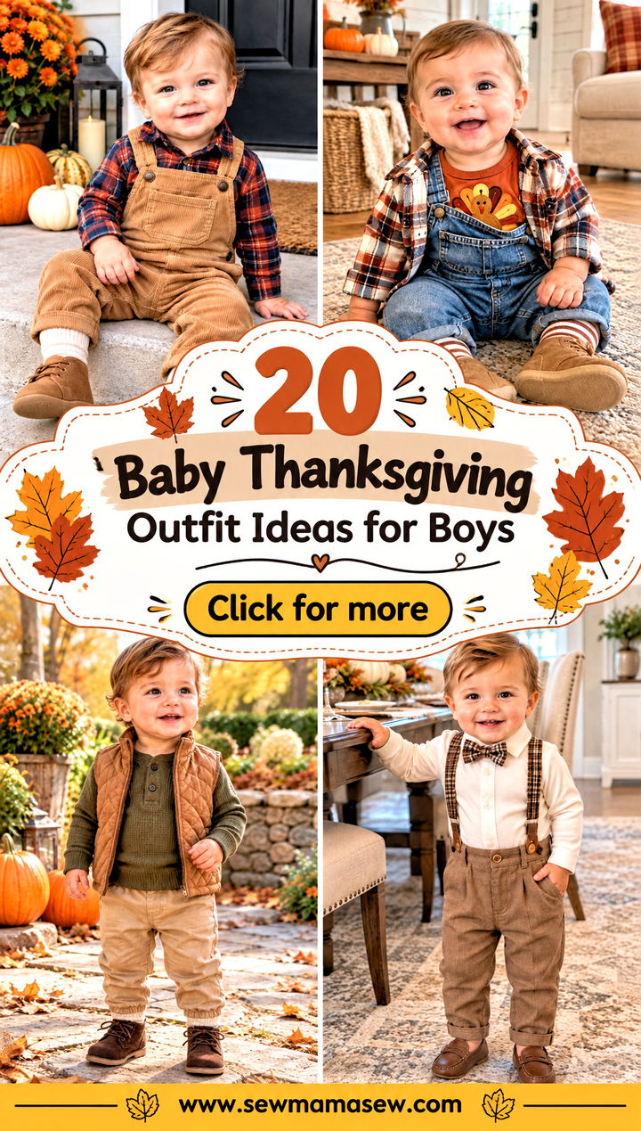 20 Baby Thanksgiving Outfit Ideas for Boys for Sweet Fall Photos - 20 Baby Thanksgiving Outfit Ideas for Boys for Sweet Fall Photos