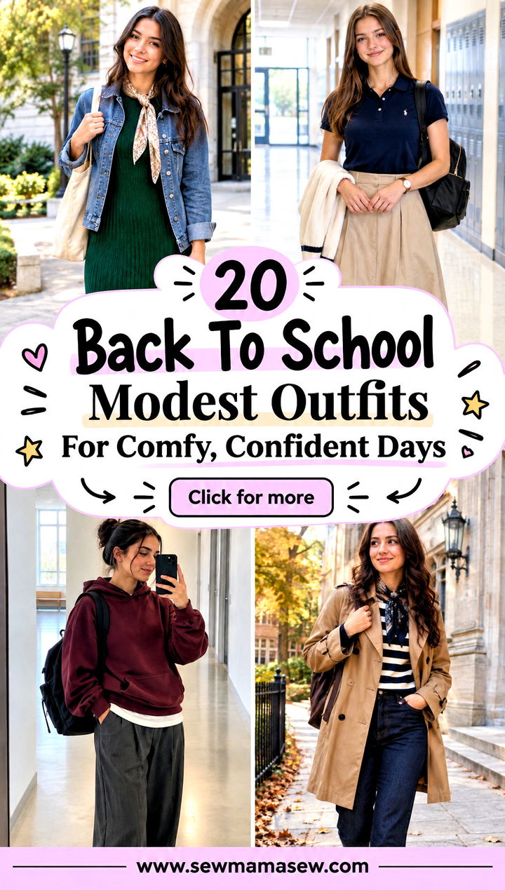 20 Back To School Modest Outfits For Comfy Confident Days - 20 Back To School Modest Outfits For Comfy, Confident Days