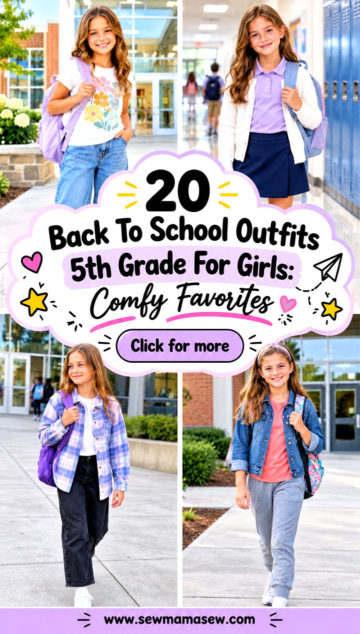 20 Back To School Outfits 5th Grade For Girls Comfy Favorites - 20 Back To School Outfits 5th Grade For Girls: Comfy Favorites