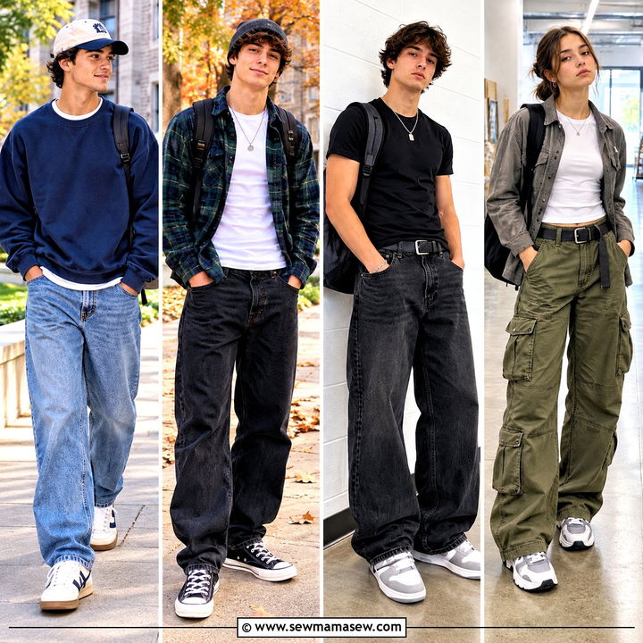 20 Back To School Outfits Baggy Jeans: Cool, Comfy Fall Fits