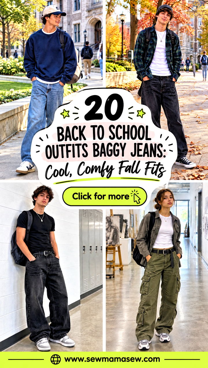 20 Back To School Outfits Baggy Jeans Cool Comfy Fall Fits - 20 Back To School Outfits Baggy Jeans: Cool, Comfy Fall Fits