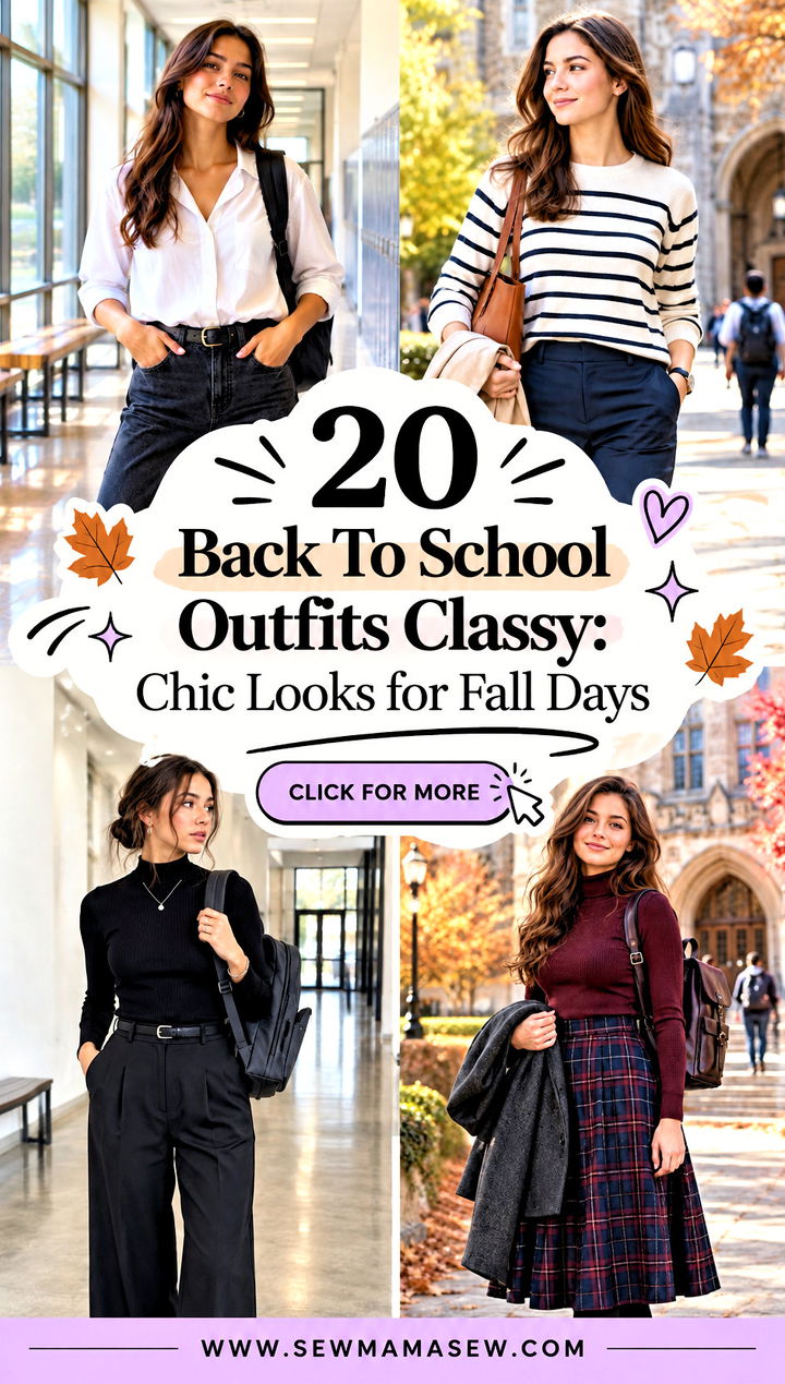 20 Back To School Outfits Classy Chic Looks for Fall Days - 20 Back To School Outfits Classy: Chic Looks for Fall Days
