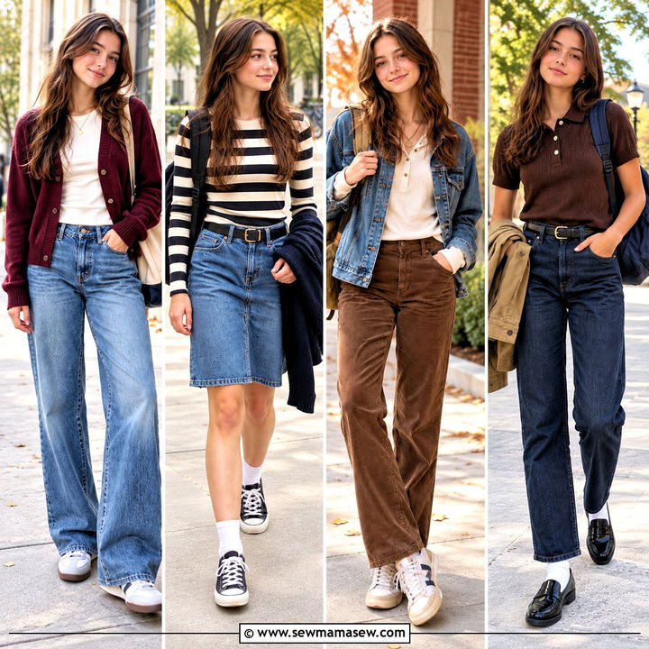 20 Back To School Outfits Downtown For Girls: Cool Layers