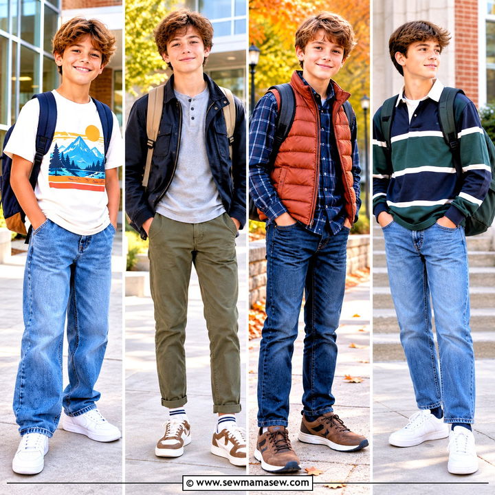 20 Back To School Outfits For Boys Cool Comfy Fall Looks