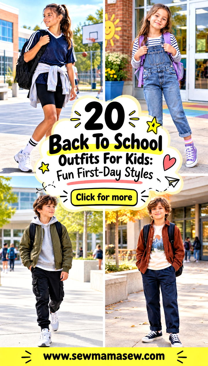 20 Back To School Outfits For Kids Fun First-Day Styles - 20 Back To School Outfits For Kids: Fun First-Day Styles