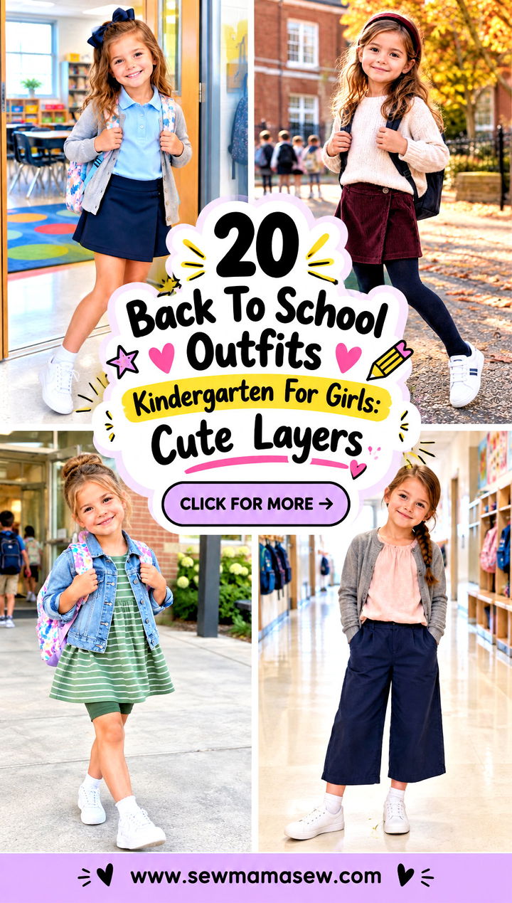 20 Back To School Outfits Kindergarten For Girls Cute Layers - 20 Back To School Outfits Kindergarten For Girls: Cute Layers