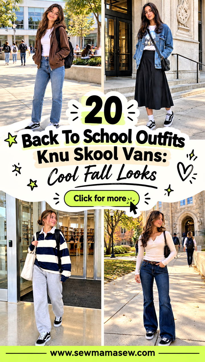 20 Back To School Outfits Knu Skool Vans Cool Fall Looks - 20 Back To School Outfits Knu Skool Vans: Cool Fall Looks
