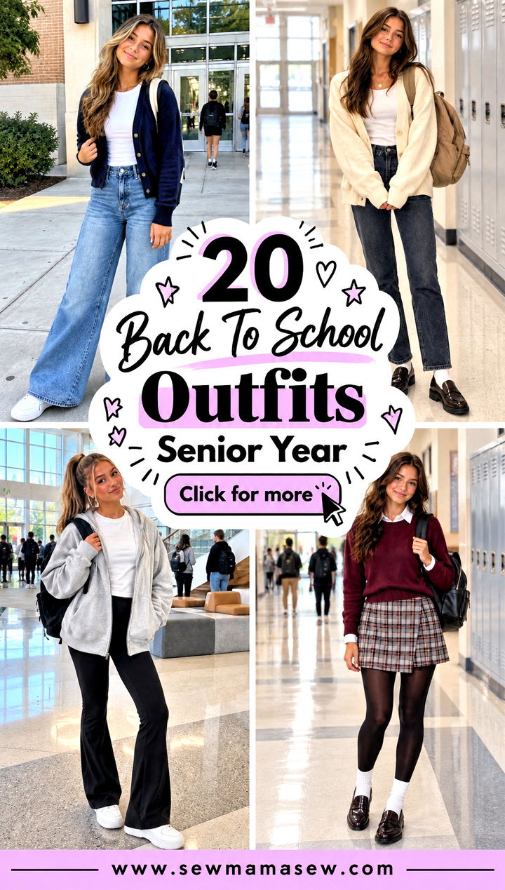 20 Back To School Outfits Senior Year Confident Fall Style - 20 Back To School Outfits Senior Year: Confident Fall Style