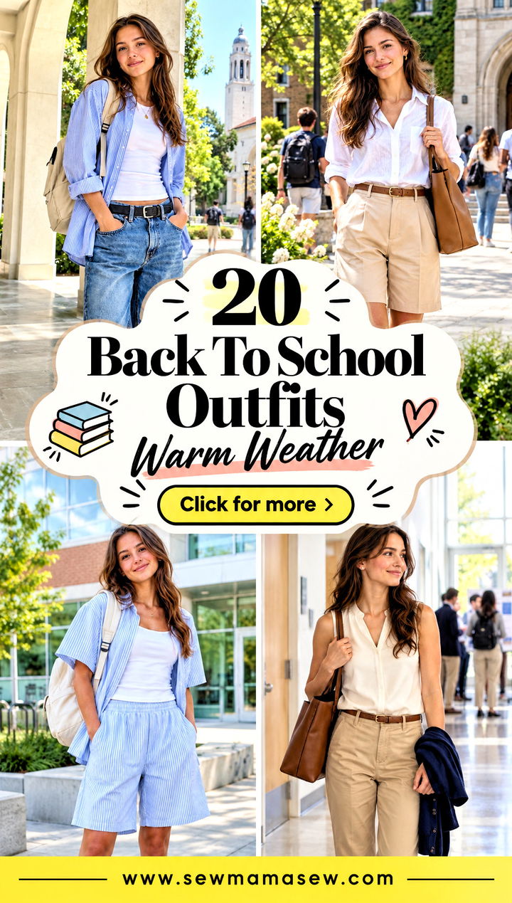 20 Back To School Outfits Warm Weather Cool Comfy Looks - 20 Back To School Outfits Warm Weather: Cool, Comfy Looks