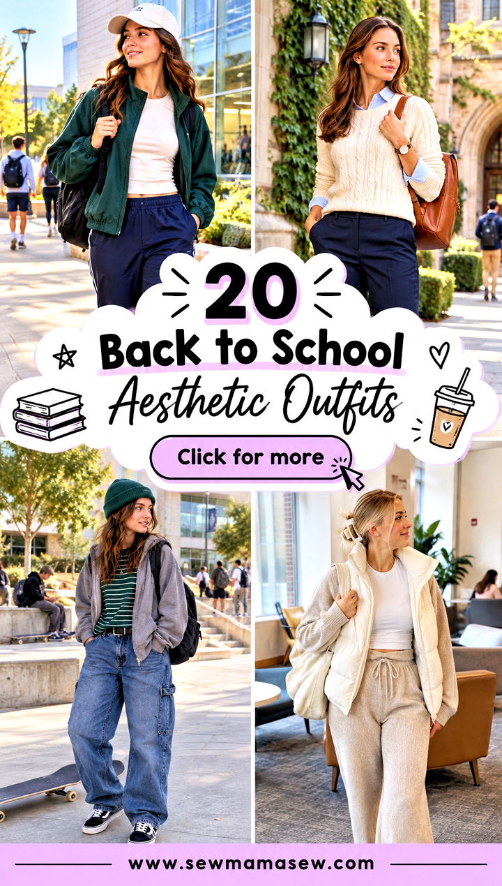 20 Back to School Aesthetic Outfits for a Fresh Look Youll Love - 20 Back to School Aesthetic Outfits for a Fresh Look You'll Love