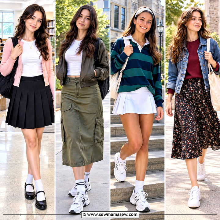 20 Back to School Skirt Outfits for a Confident First Day