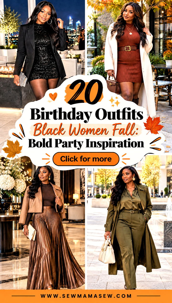 20 Birthday Outfits Black Women Fall Bold Party Inspiration - 20 Birthday Outfits Black Women Fall: Bold Party Inspiration